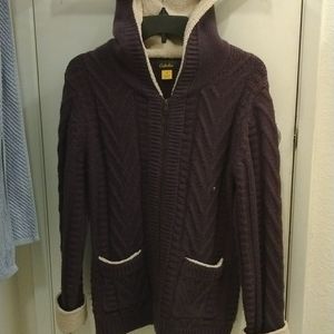 Women's medium Cabela's zip front knit hoodie